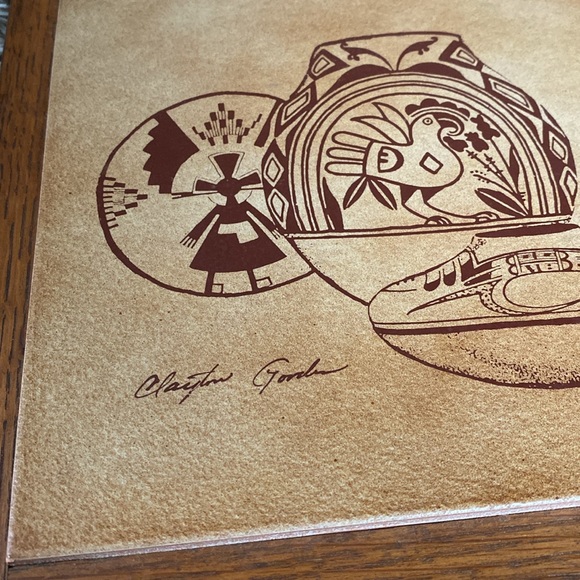 VINTAGE CLAYTON GOODEN SONORAN STUDIOS WALK ART TILE TRIVET 1987 TUSCON AZ EUC - Picture 3 of 15
